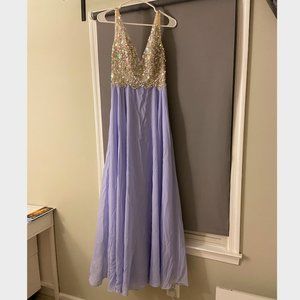 Lavendar A-line Chiffon Prom Dress,  Brand New!